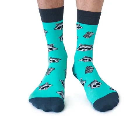 1127 - MEN'S SOCKS - RACCOON BANDIT