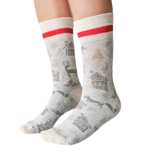 2070 - WOMEN'S SOCKS - WINTER WONDERLAND