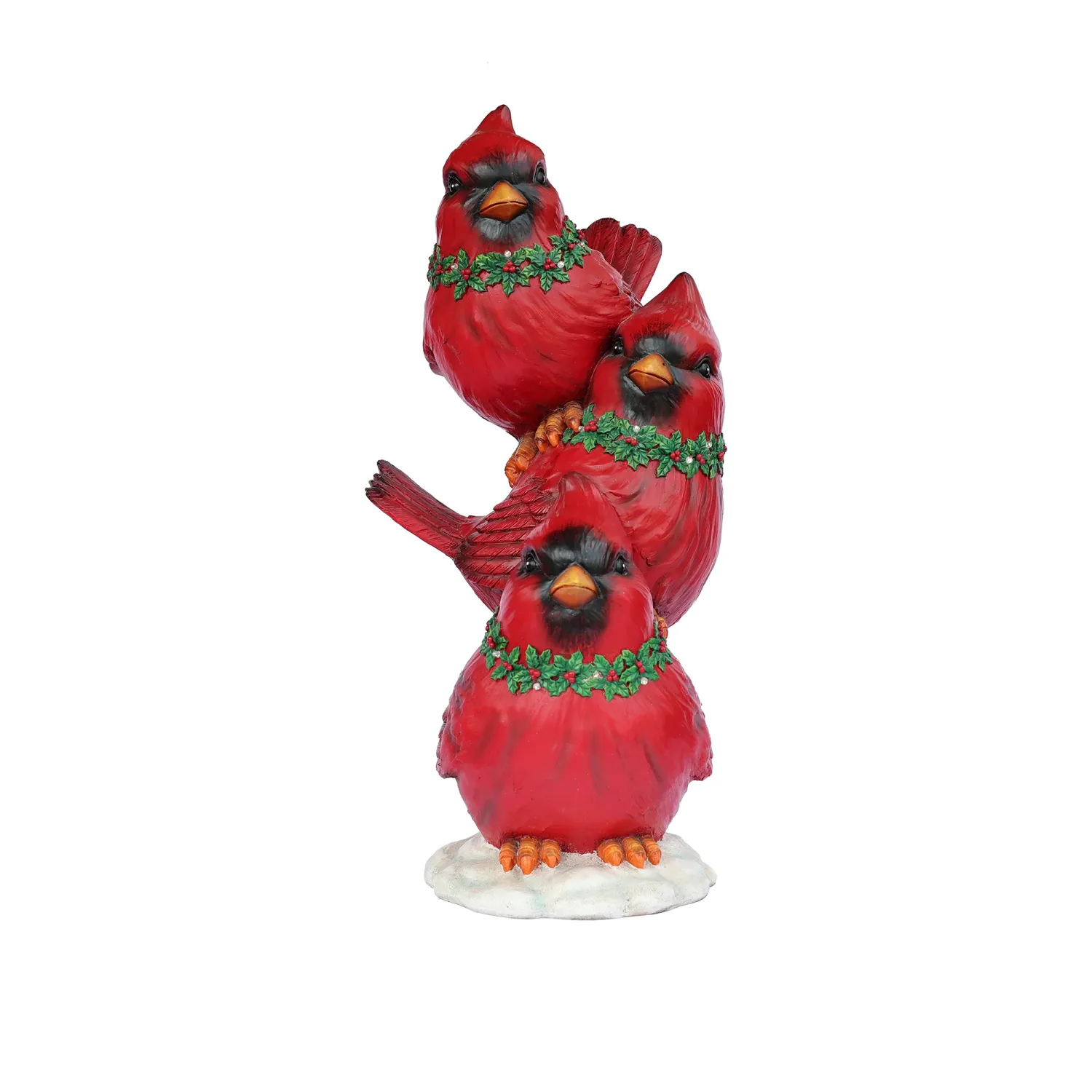 85187-E - STACKED CARDINALS W/ LED LIGHTS