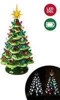 X84737 - CERAMIC TABLE TOP TREE - GREEN