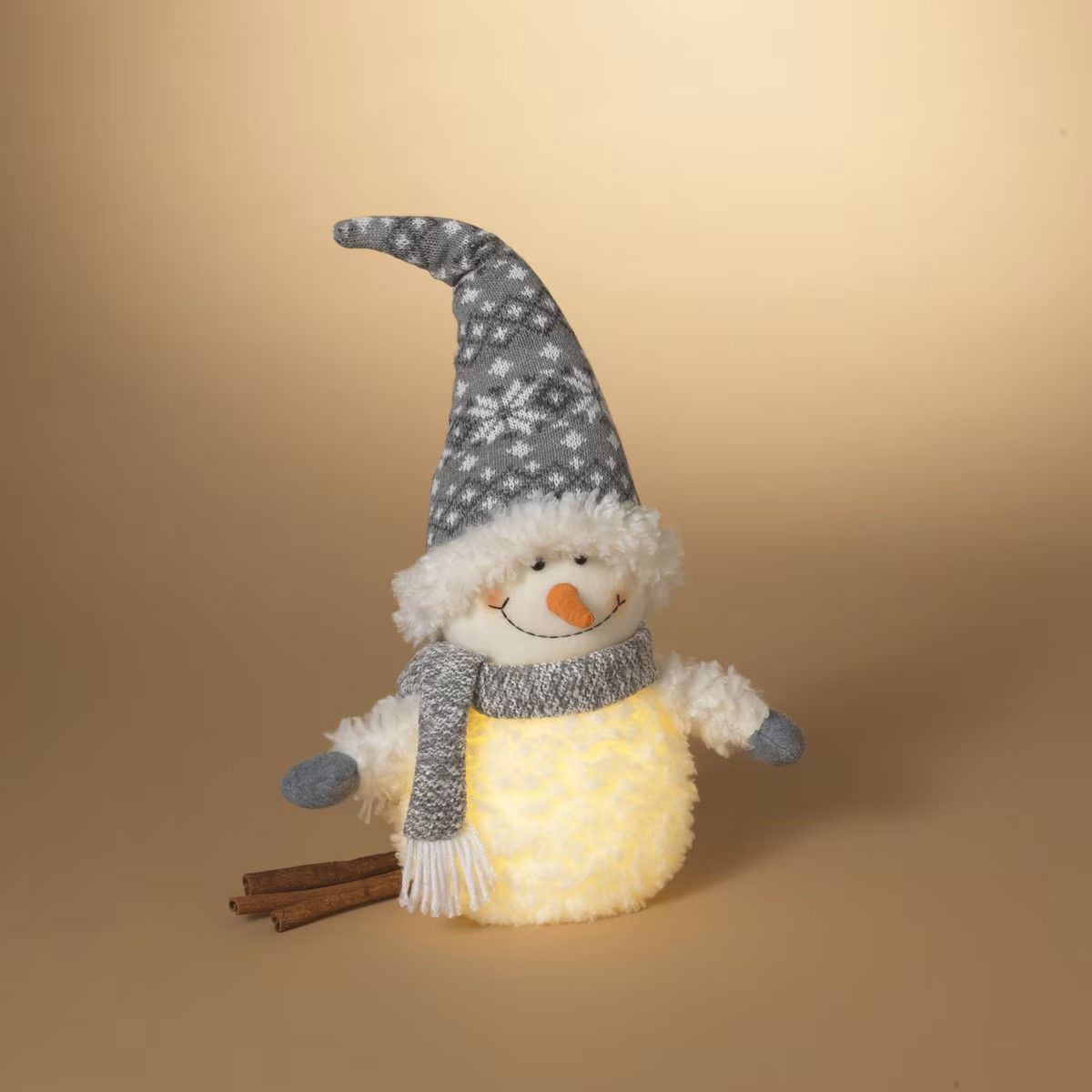 2657190 - 16.9" ILLUMINATING SITTING SNOWMAN