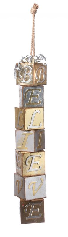 192140 - 28" STACKED PRESENTS - BELIEVE