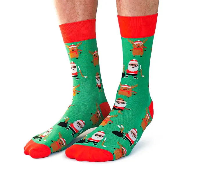 1028 - MEN'S SOCKS - CANADIAN CHRISTMAS