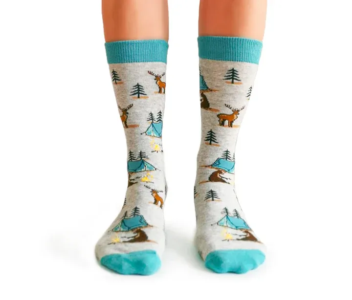 2131 - WOMEN'S SOCKS - CAMPING QUEEN