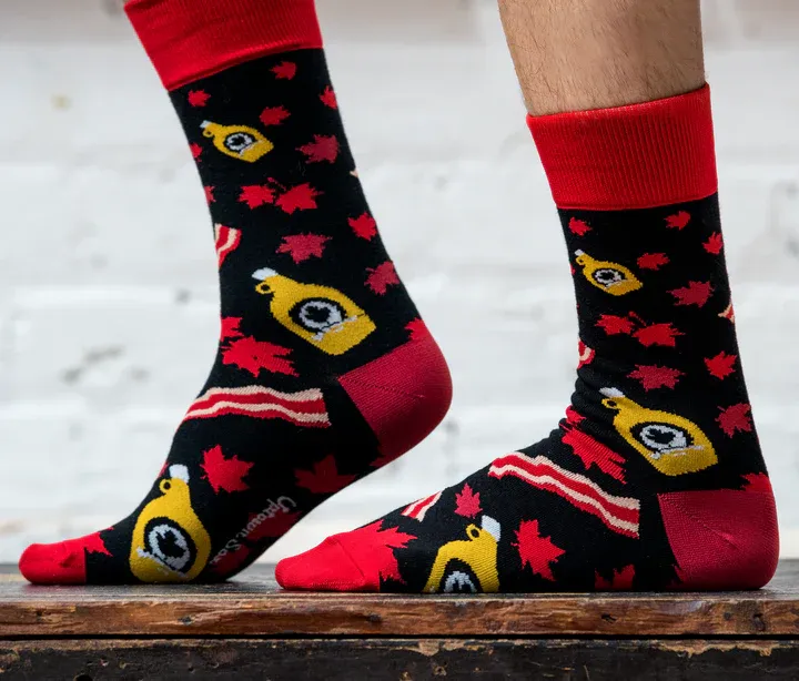 1509 - MEN'S SOCKS - SUGAR SHACK BACON