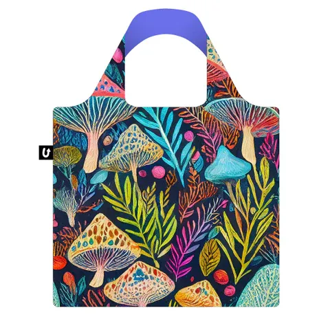 4074 - FOLDABLE TOTE - MUSHROOM MAGIC
