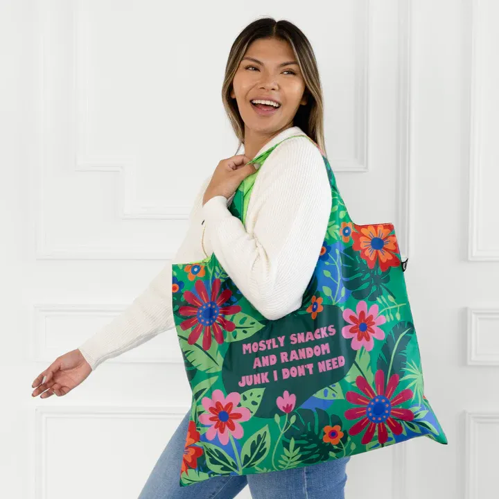 4074 - FOLDABLE TOTE - MUSHROOM MAGIC