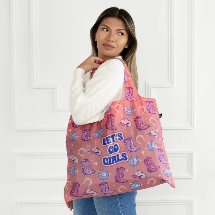 4012 - FOLDABLE TOTE - LET'S GO GIRLS