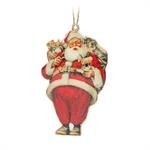 37-IMPRINT-041  - BIG BELLY SANTA ORNAMENT-6"H
