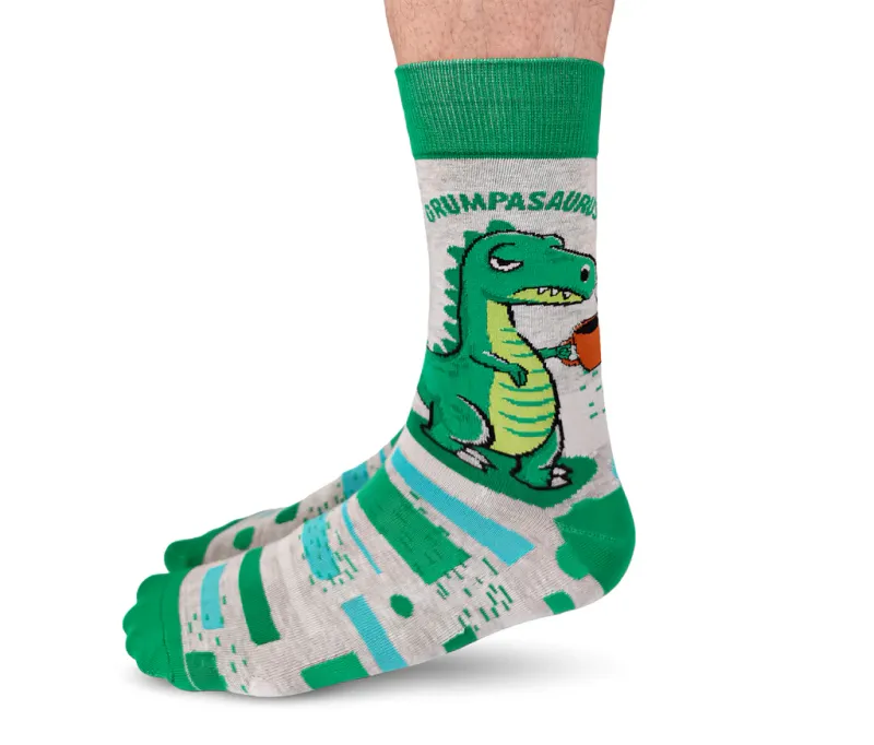 0687 - MEN'S SOCKS - GRUMPASAURUS