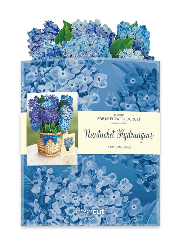 327-3719 - POP-UP FLOWER BOUQUET - NANTUCKET HYDRANGEA