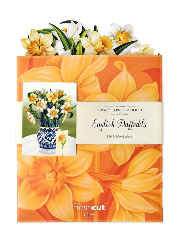 327-3703 - POP-UP FLOWER BOUQUET - ENGLISH DAFFODILS