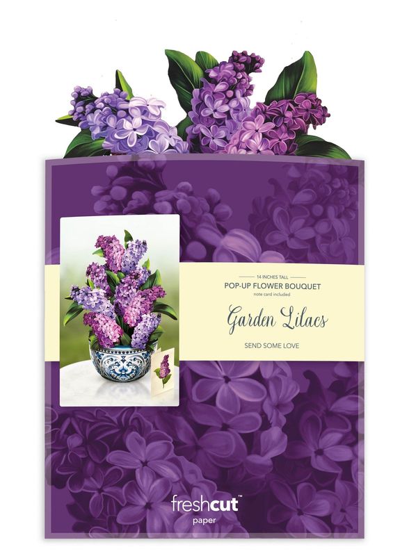 327-3726 - POP-UP FLOWER BOUQUET - GARDEN LILACS