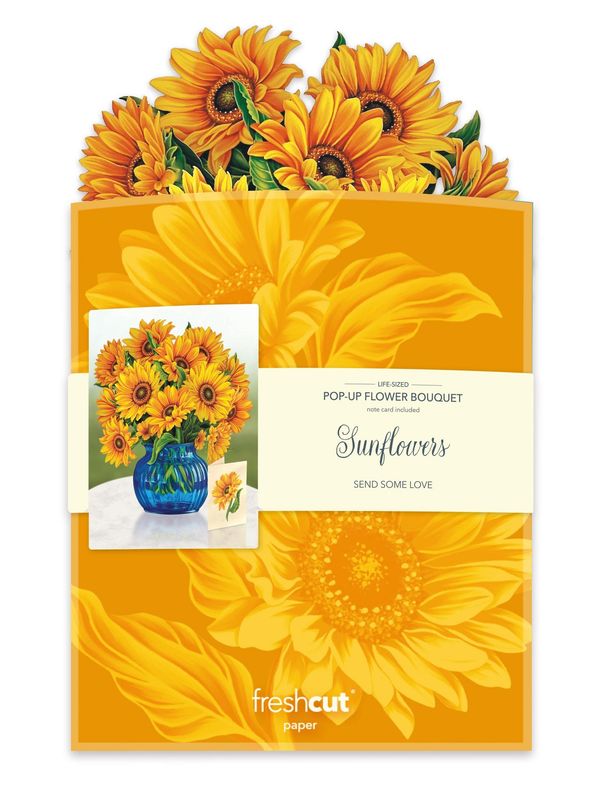 327-3737 - POP-UP FLOWER BOUQUET - SUNFLOWERS