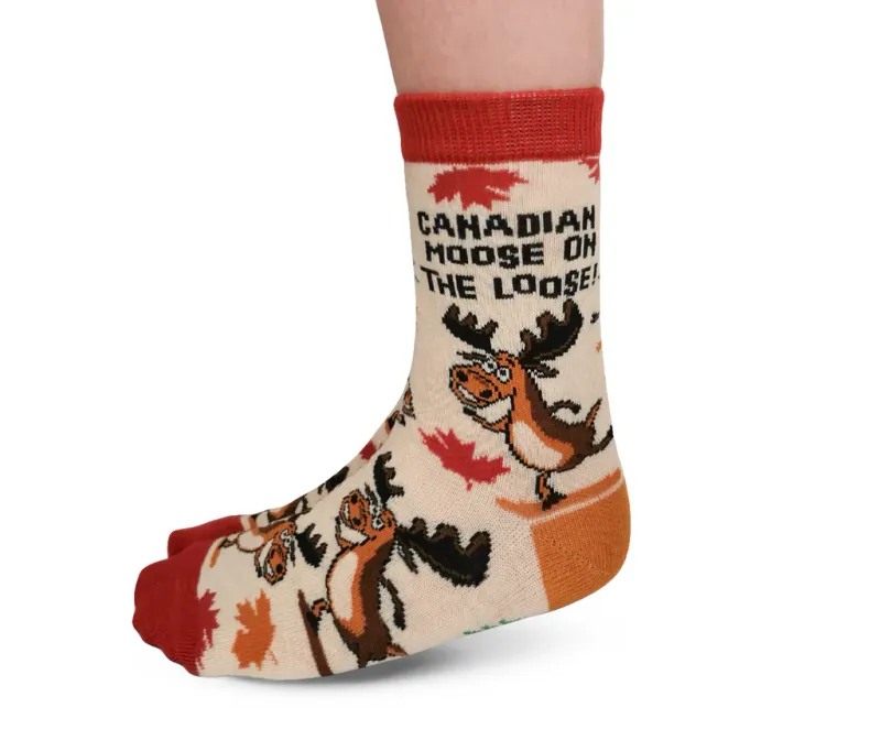 3725 - KID'S SOCKS - CANADIAN MOOSE