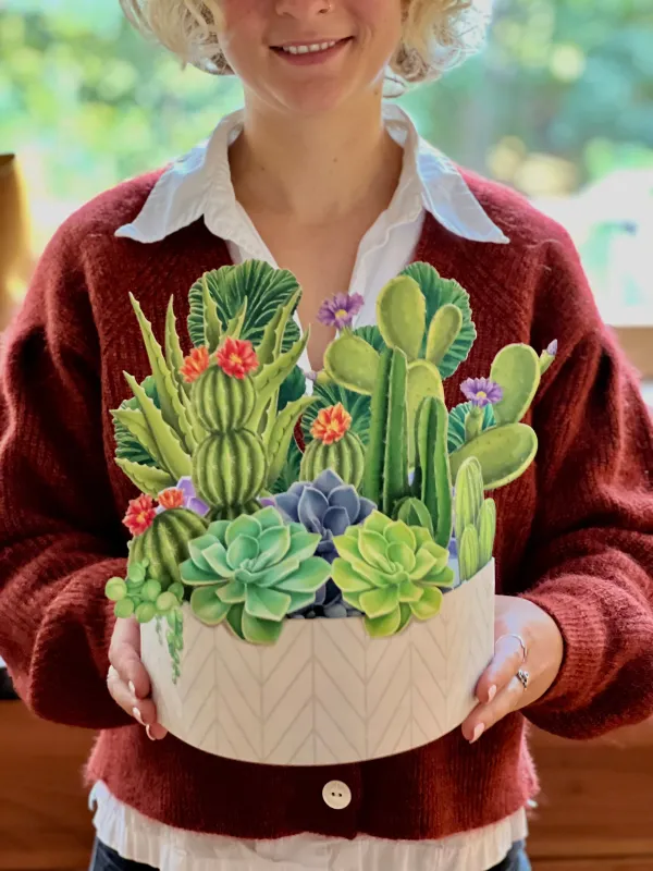 327-3721 - POP-UP FLOWER BOUQUET - CACTUS GARDEN
