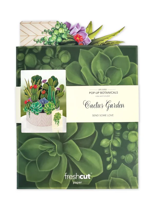 327-3721 - POP-UP FLOWER BOUQUET - CACTUS GARDEN