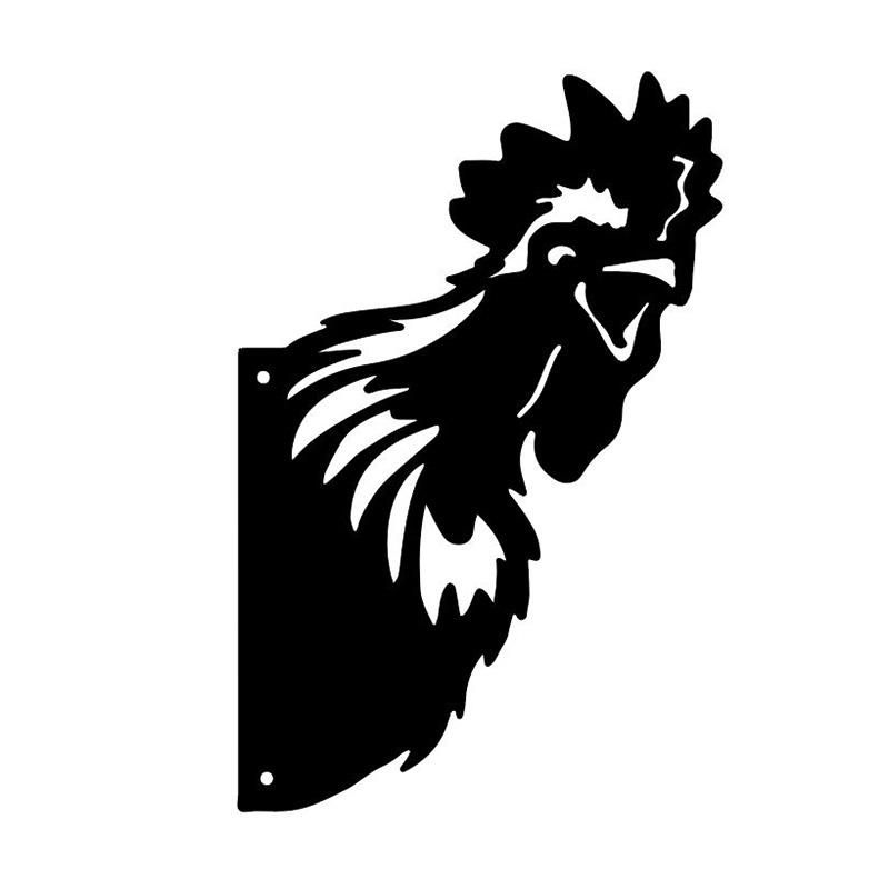 55031 - ROOSTER POST DECOR