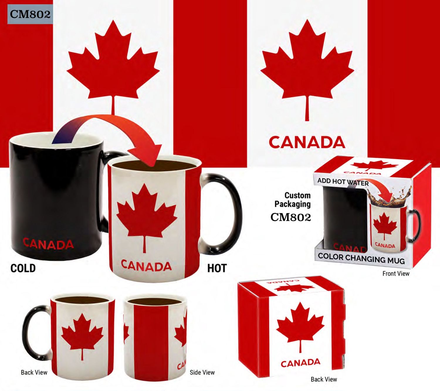 CM802 - COLOUR CHANGING MUG - CANADA
