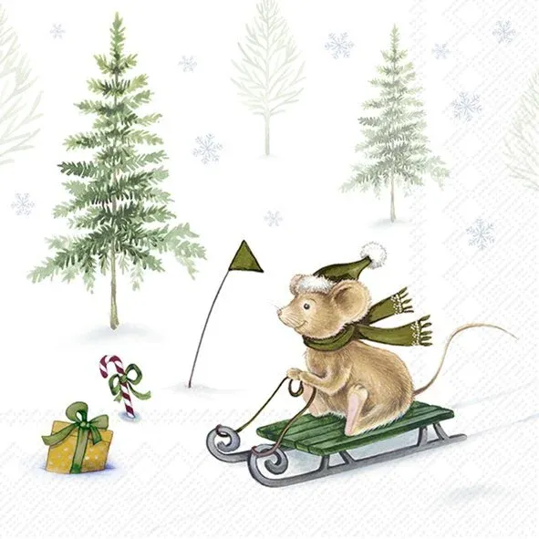 C1086000 - COCKTAIL NAPKIN / WINTER SNOW FUN