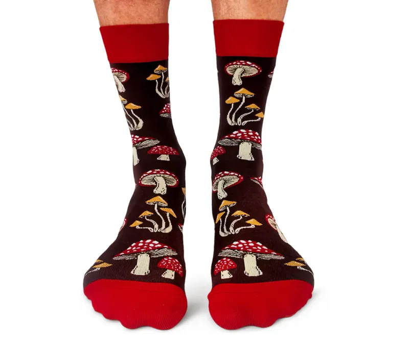 0000 - MEN'S SOCKS - MUSHROOM MAGIC