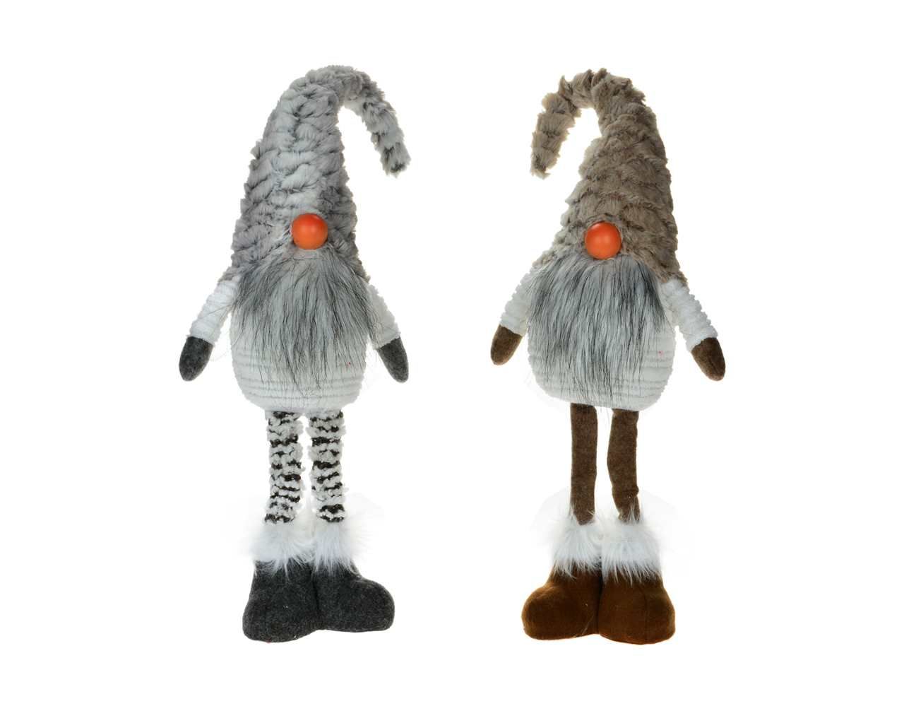 Q9364 - 16" BEIGE/GREY STANDING GNOME - 2 ASST