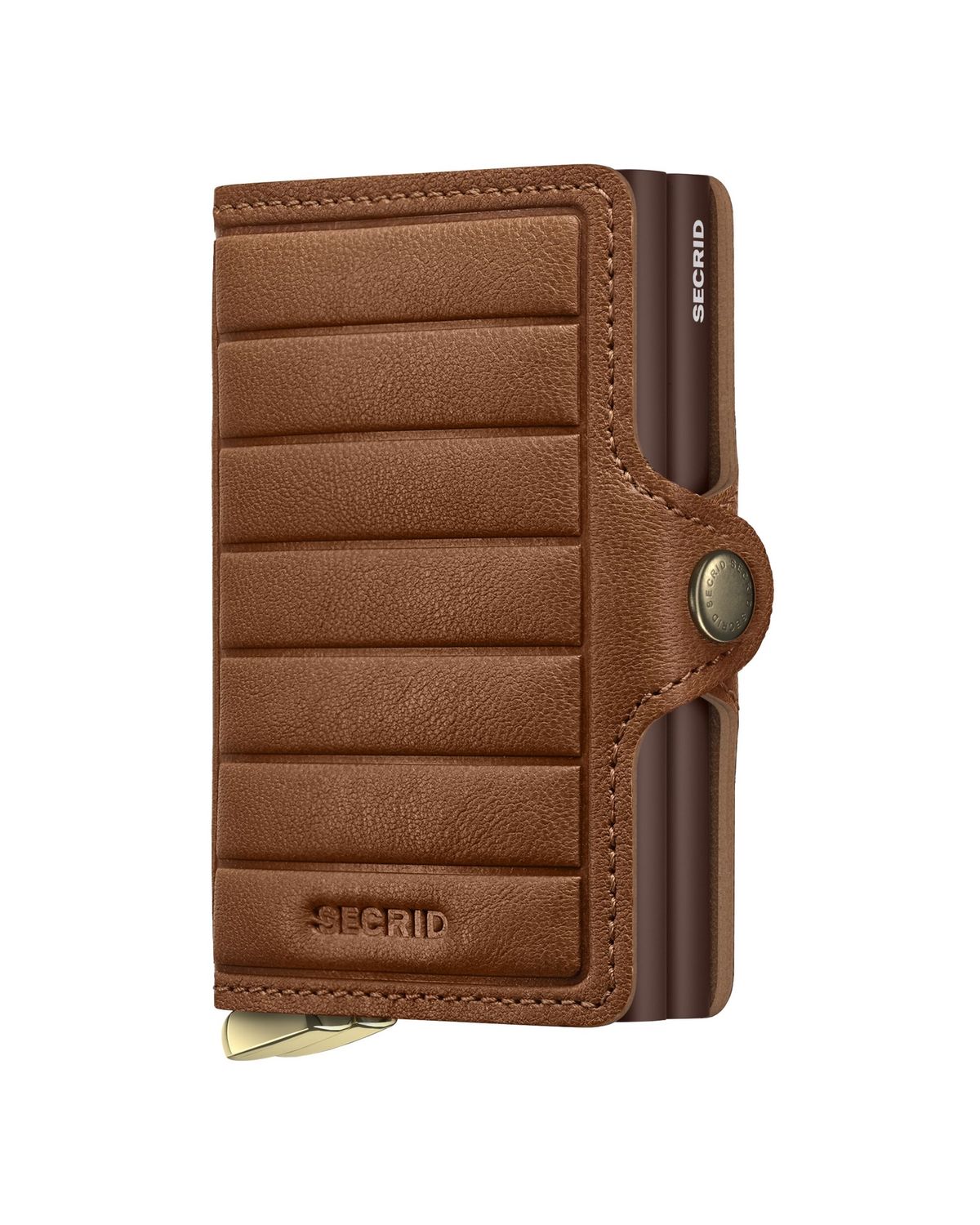 TEl / PREMIUM+ TWINWALLET - EMBOSS LINES COGNAC