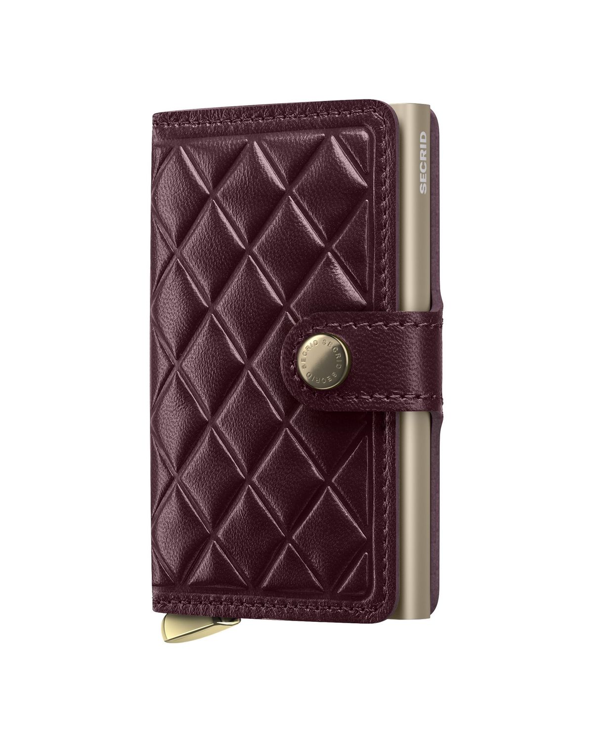 MEd / PREMIUM+ MINIWALLET - EMBOSS DIAMOND BORDEAUX
