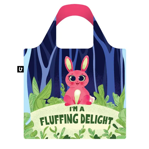 4111 - FOLDABLE TOTE - FUNNY BUNNY