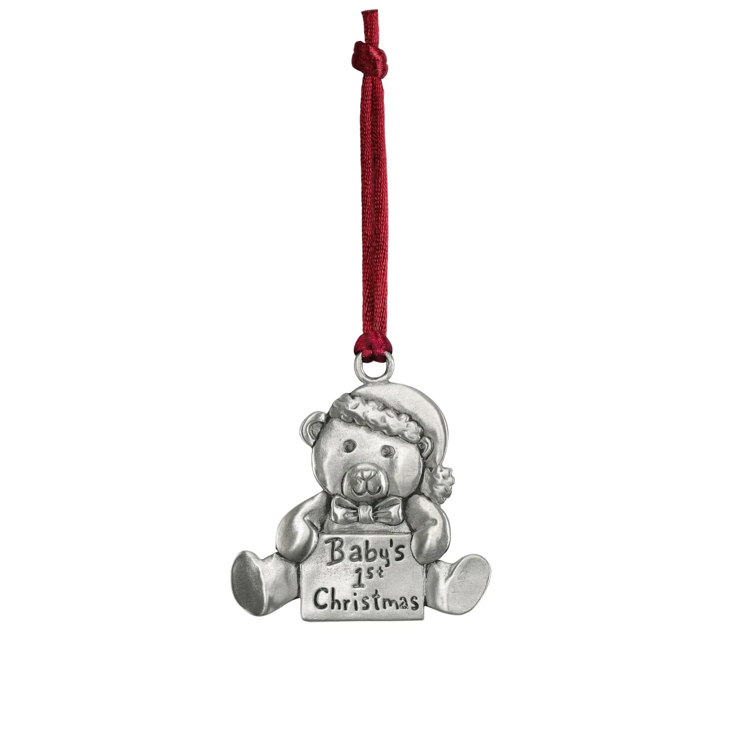 SGSC125S - PEWTER ORNAMENT - BABY'S TEDDY