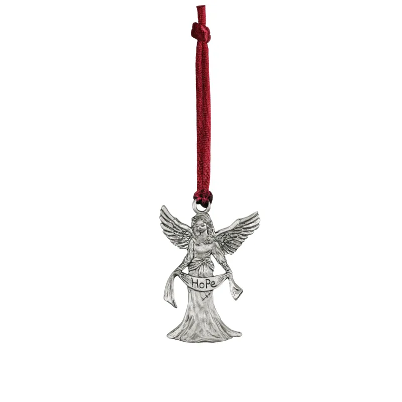 SGSC111S - PEWTER ORNAMENT - ANGEL OF HOPE