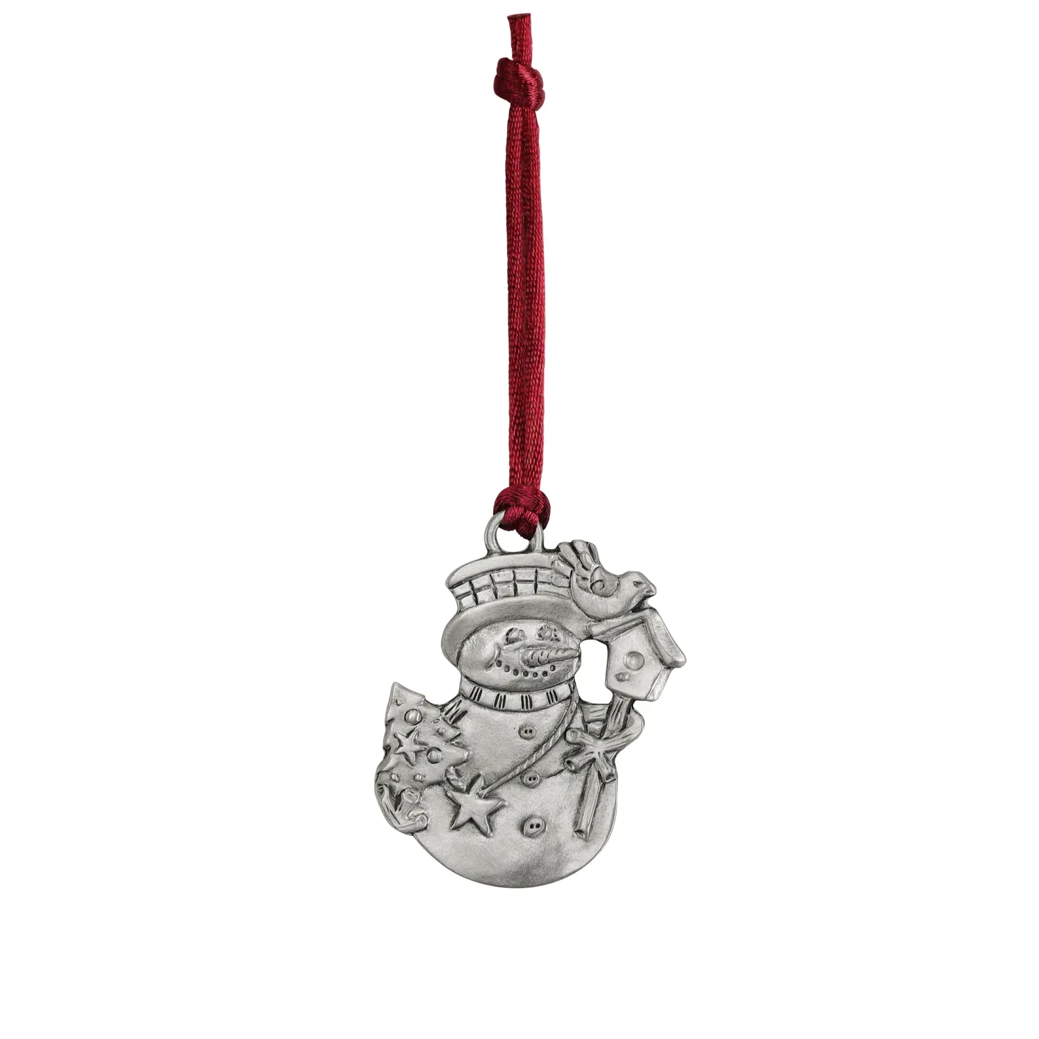 SGSC-297S - PEWTER ORNAMENT - FROSTY VISITOR