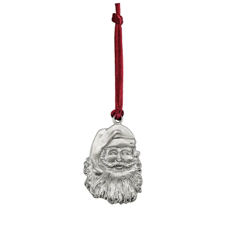 SGSC-60S - PEWTER ORNAMENT - SANTA FACE
