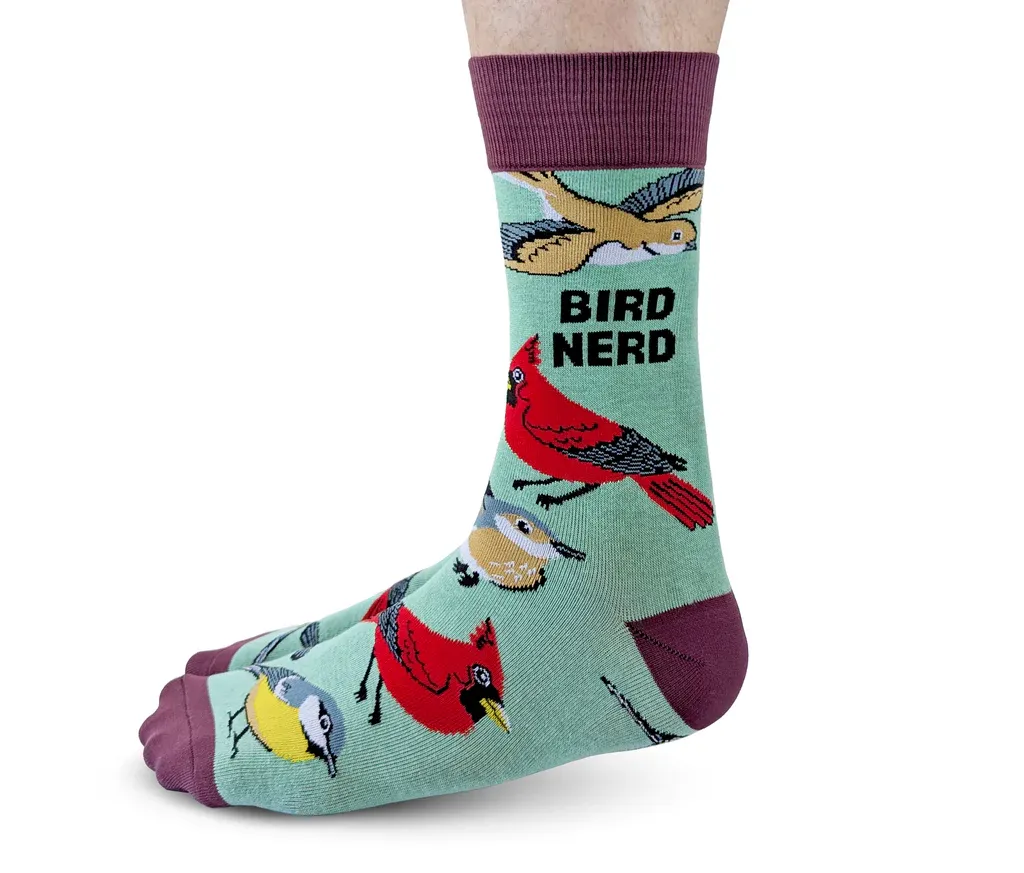 0632 - MEN'S SOCKS - BIRD NERD