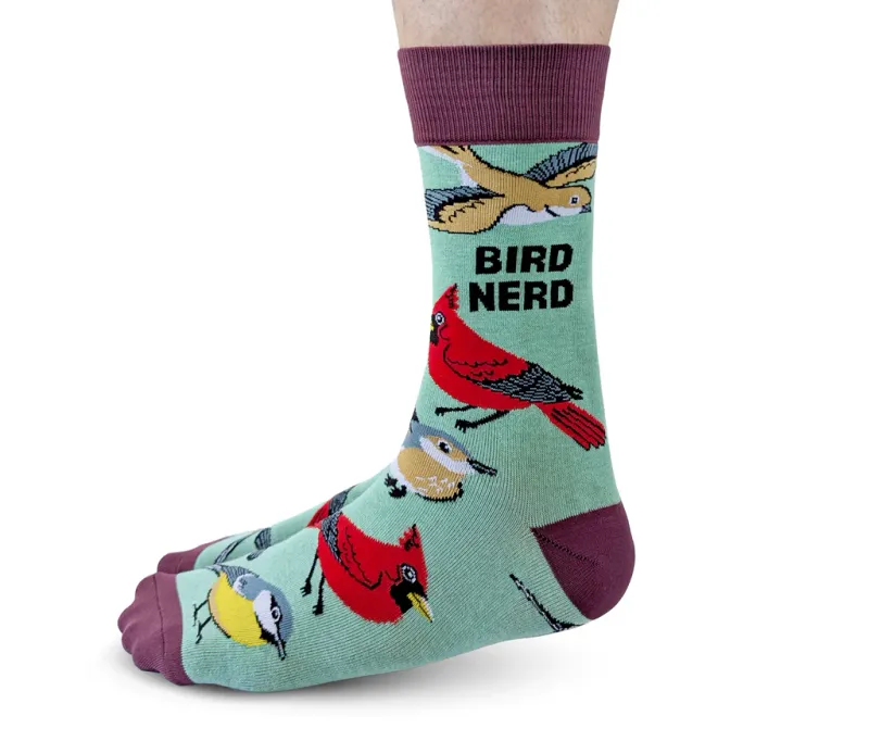 0632 - MEN'S SOCKS - BIRD NERD