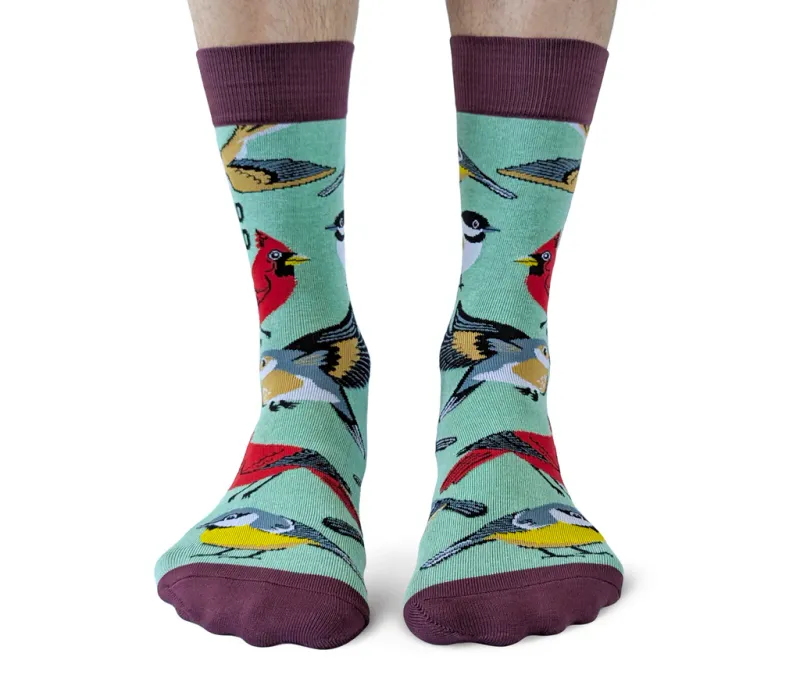 0632 - MEN'S SOCKS - BIRD NERD