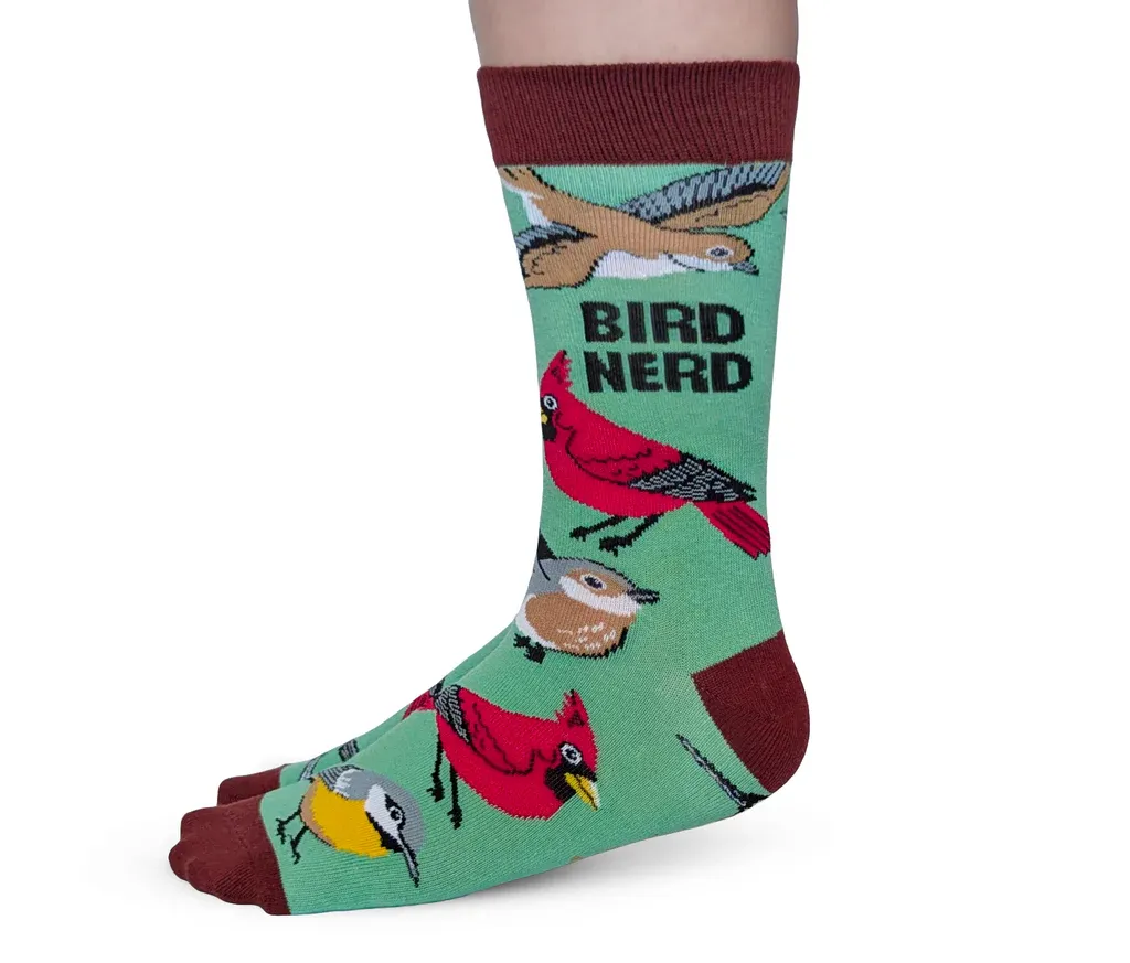 3107 - WOMEN'S SOCKS - BIRD NERD