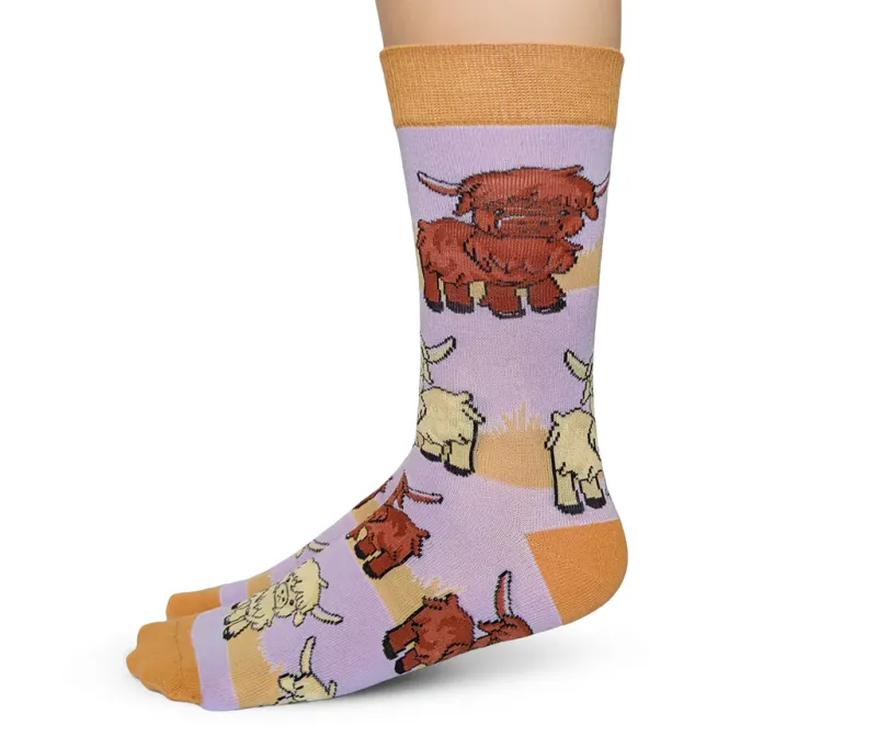 3145 - WOMEN'S SOCKS - HIGHLAND COWS