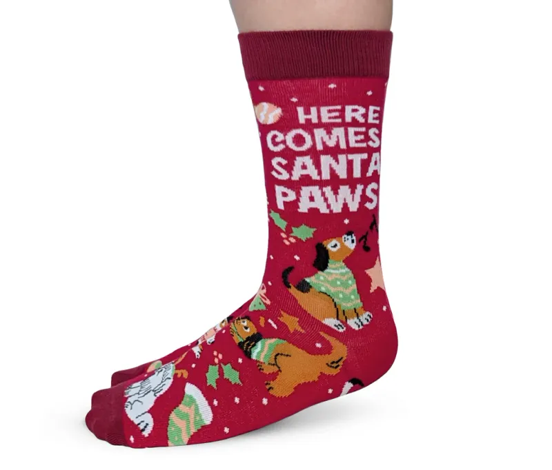 3169 - WOMEN'S SOCKS - SANTA PAWS