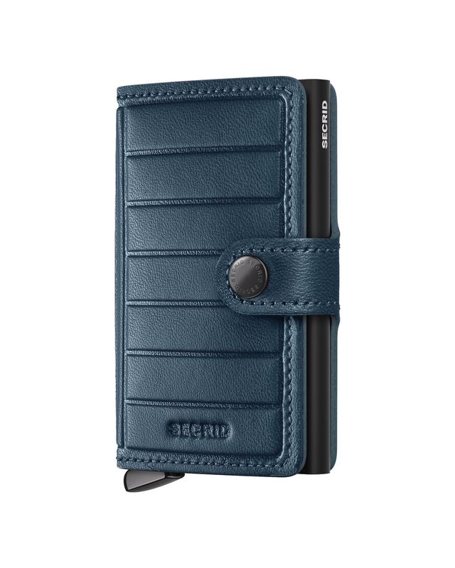 MEl / PREMIUM+ MINIWALLET - EMBOSS LINES TEAL