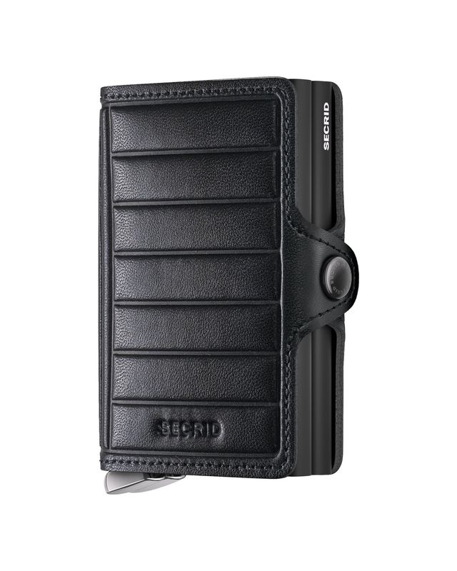 TEl/ PREMIUM+ TWINWALLET - EMBOSS LINES BLACK