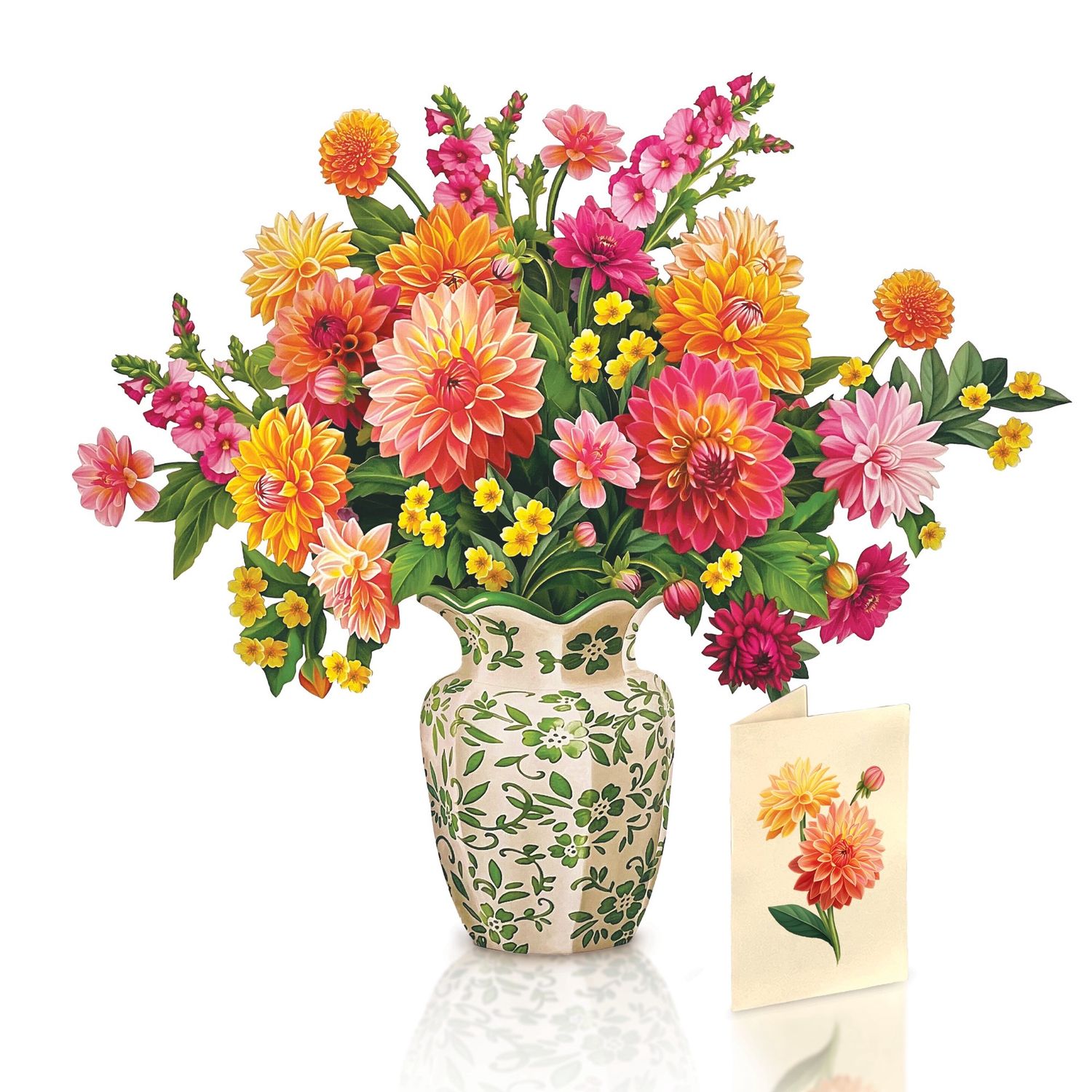327-7309 - POP-UP FLOWER BOUQUET - DAHLIA SUNRISE