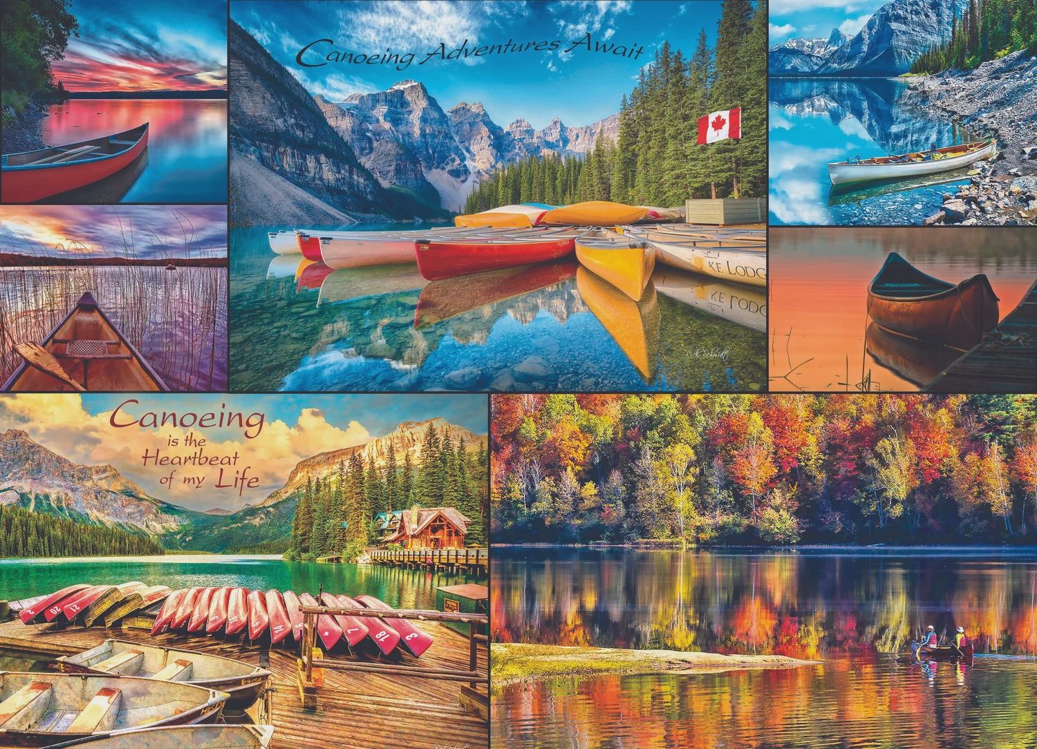 1000 PC - 451 - PUZZLE - CANOE ADVENTURES