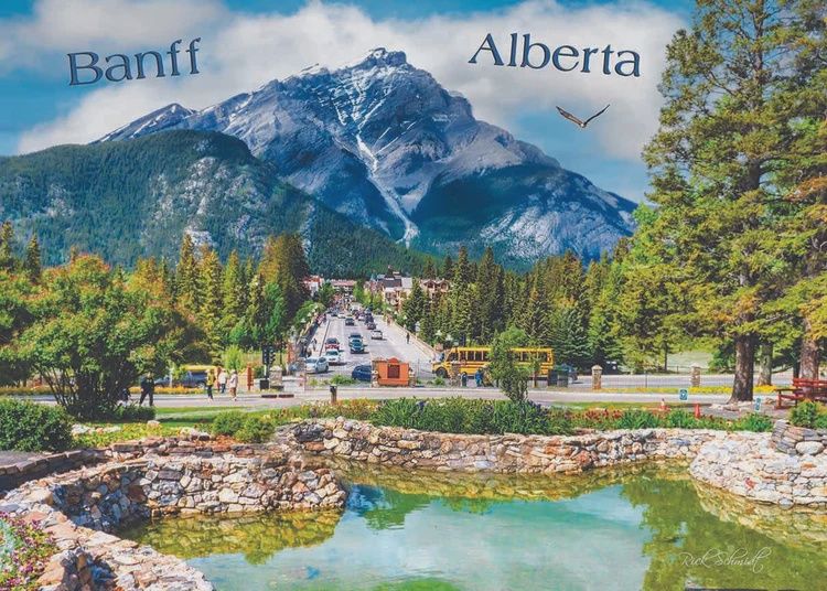 1000 PC - 459 - PUZZLE - BANFF AVE, ALBERTA