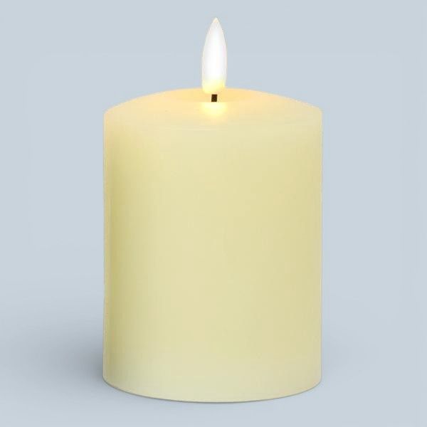 GE5009 - LED PILLAR CANDLE - 4"