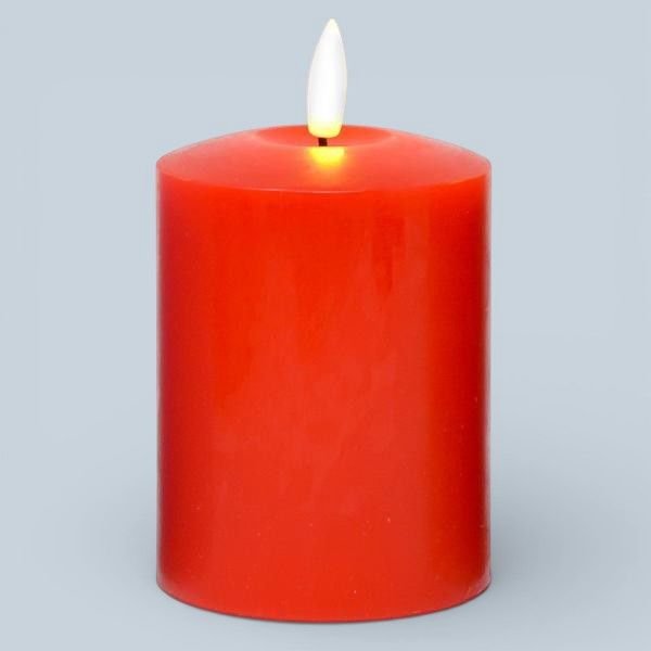 GE5013 - LED PILLAR CANDLE - 4"