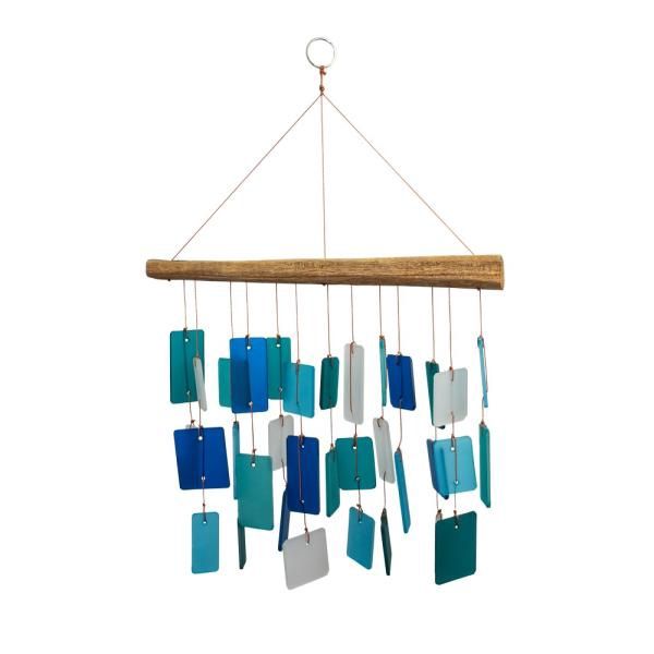 GEBLUEG393 - GLASS CHIME - SEAGLASS