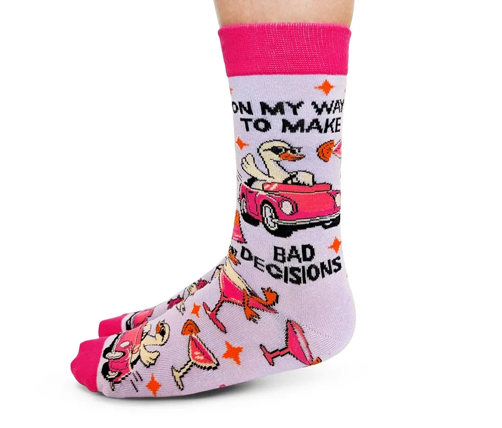3237 - WOMEN'S SOCKS - BAD DECISIONS