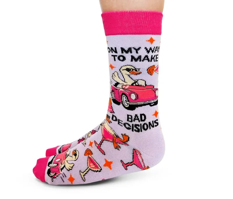 3237 - WOMEN'S SOCKS - BAD DECISIONS