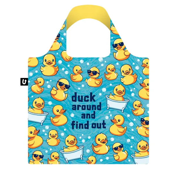 4135 - FOLDABLE TOTE - DUCK AROUND